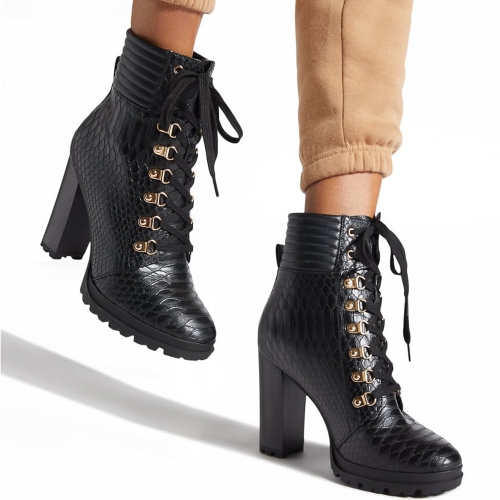Shandee Lace up Booties